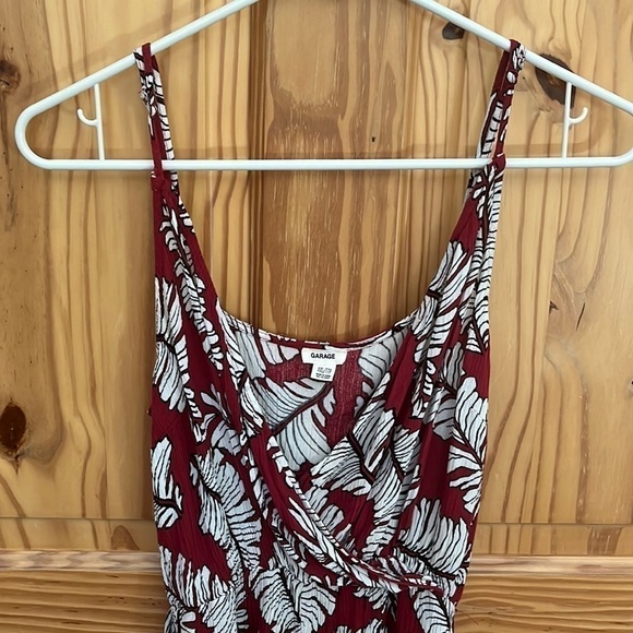 GARAGE Leaf Print Romper - Picture 2 of 8